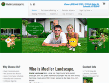 Tablet Screenshot of muellerlandscapeinc.com